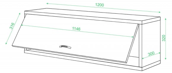 Полка книжная Домино ПК-30М MER_PK-30M_KBE