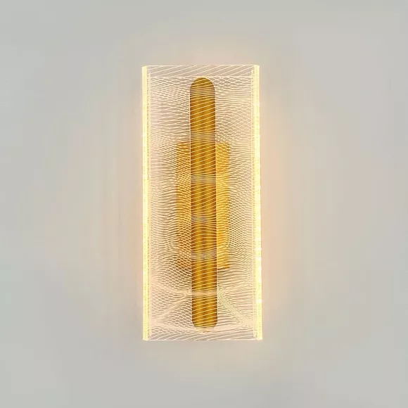 Настенный светильник LED4U L6341-01 GD, Золото, Прозрачный, От теплого до холодного