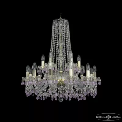 Подвесная люстра Bohemia Ivele Crystal 1410/12+6/240/h-74 G V7010