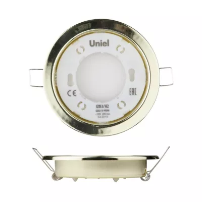 Встраиваемый светильник (UL-00005053) Uniel GX53/H2 Gold 10 Prom