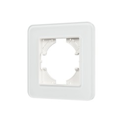 Рамка стеклянная на 1 пост Arlight FRM-OMALI-GS-1-WH 049648