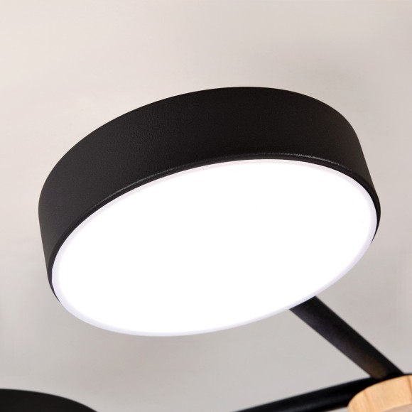 Потолочная светодиодная люстра с пультом управления LED4U L3201-960 BK