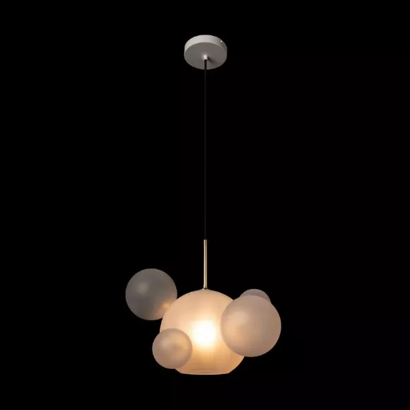 Подвесной светильник Loft IT Bolle 2030-P6 mini, Золото, Белый, Металл, крупный план