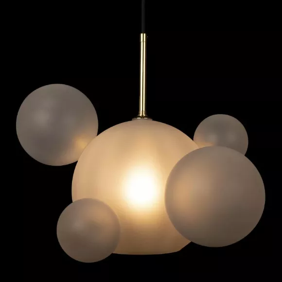 Подвесной светильник Loft IT Bolle 2030-P6 mini, Золото, Белый, Металл, декоративные элементы крупным планом