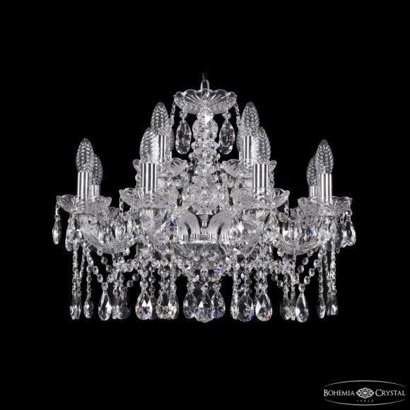 Подвесная люстра Bohemia Ivele Crystal 1413/8+4/200 Ni