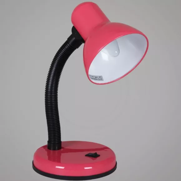 Настольная лампа Reluce 00203-0.7-01 PINK, Черный, Розовый, Пластик Настольная лампа Reluce 00203-0.7-01 PINK, Черный, Розовый, Пластик