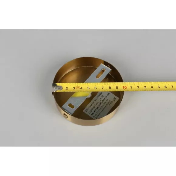 Люстра на штанге Omnilux Ales OML-69107-08, Золото, Белый, Металл, вид сверху