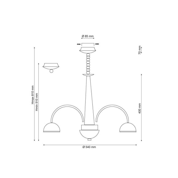 Подвесная светодиодная люстра Lucia Tucci Natura Natura 065.6 LED