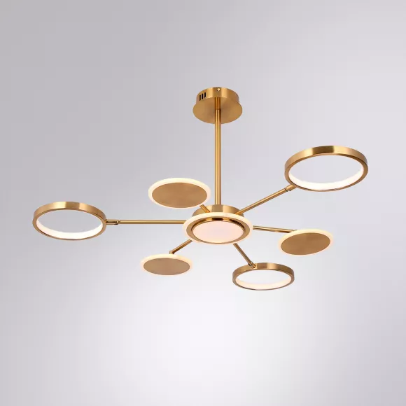 Люстра на штанге Arte Lamp Sienna A1363PL-6PB, Медь, Белый, От теплого до холодного Люстра на штанге Arte Lamp Sienna A1363PL-6PB, Медь, Белый, От теплого до холодного