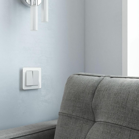 Выключатель двухклавишный проходной Werkel 4690389184635 W1122061