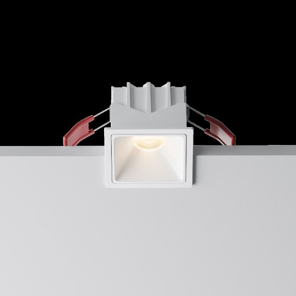 Встраиваемый светильник Maytoni Alfa led DL043-01-10W3K-SQ-W-1
