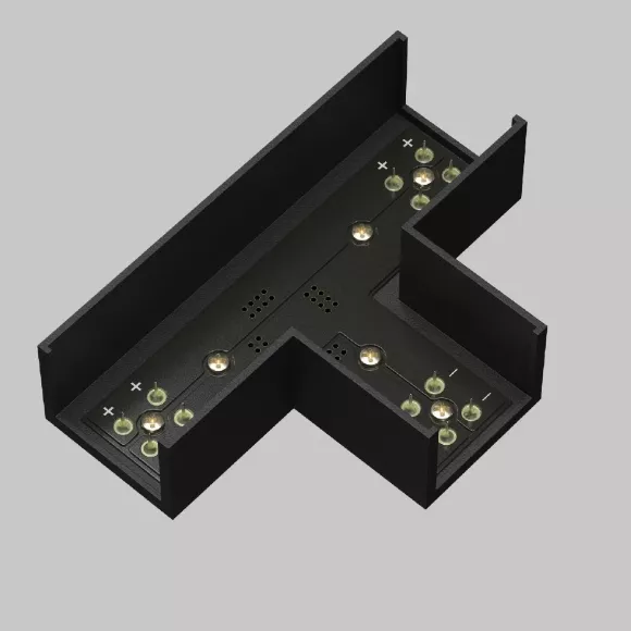 Коннектор питания Т-образный Maytoni Elasity TRA160CT-11B, Черный, Пластик, Германия