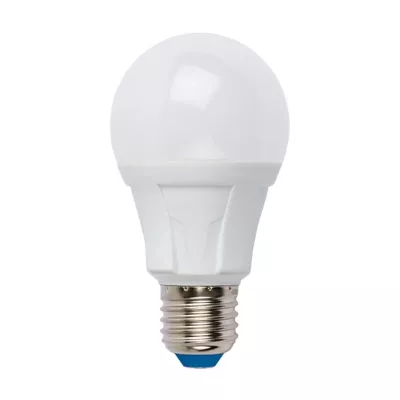 Лампа светодиодная (UL-00005037) Uniel E27 18W 4000K матовая LED-A60 18W/4000K/E27/FR PLP01WH