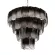 Подвесная люстра LOFT IT Gradient 10482/600 Smoke, Золото, Дымчатый, Металл, декоративные элементы крупным планом