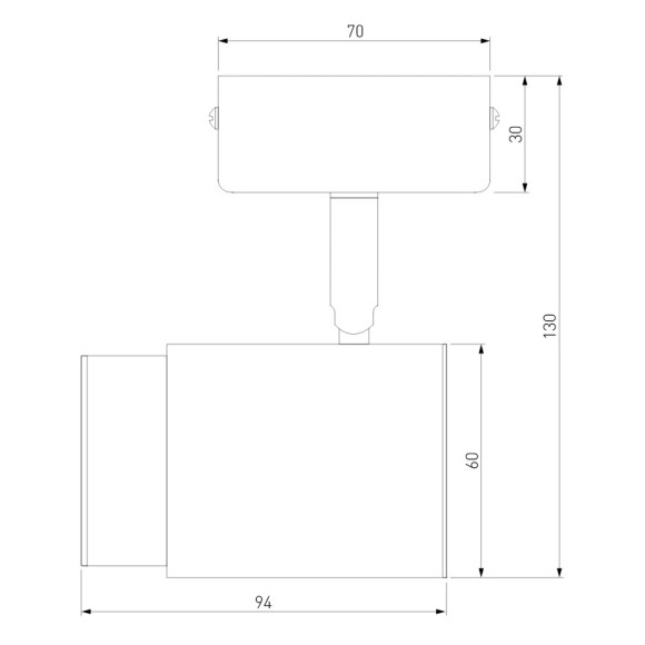 Спот Eurosvet Morgan 20124/1 белый/ черный, GU10, 35W, белый