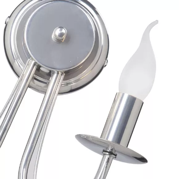 Бра Vitaluce V3716/2A, Хром, Металл, Классика стиль Бра Vitaluce V3716/2A, Хром, Металл, Классика стиль