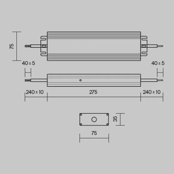 Блок питания Maytoni Power Supply Magnetic PSL008-300W-48V-IP67 Блок питания Maytoni Power Supply Magnetic PSL008-300W-48V-IP67