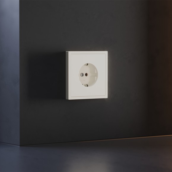 Накладка для розетки с заземлением Voltum S70 (хлопок) VLS000613