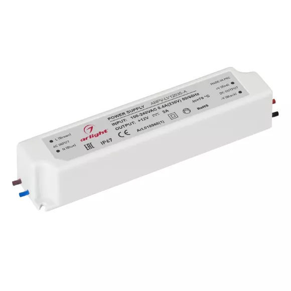 Блок питания Arlight ARPV-LV12035-A (12V, 3.0A, 36W) 018968(1) Блок питания Arlight ARPV-LV12035-A (12V, 3.0A, 36W) 018968(1)