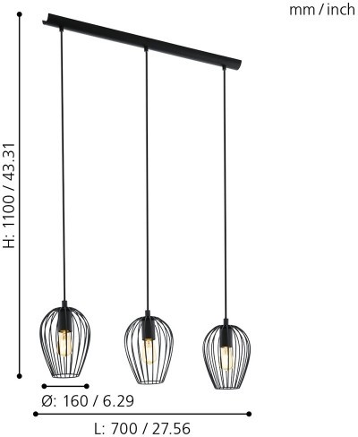 Подвесной светильник Eglo Newtown 49478