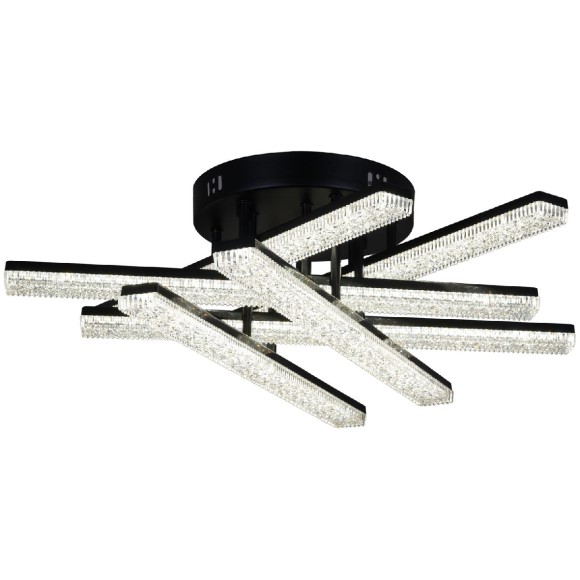 Потолочная светодиодная люстра с пультом управления Reluce 03749-3.3-06C BK