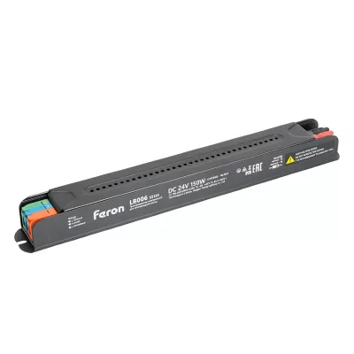 Трансформатор для светодиодной ленты с диммированием Feron LB006 150W 24V IP20 52130