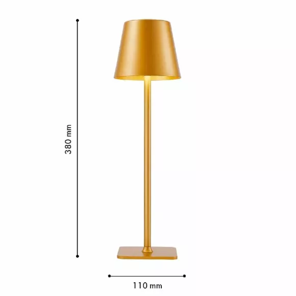 Настольная лампа F-Promo Pyari 4616-1T, Золото, Нейтральный белый, Металл Настольная лампа F-Promo Pyari 4616-1T, Золото, Нейтральный белый, Металл