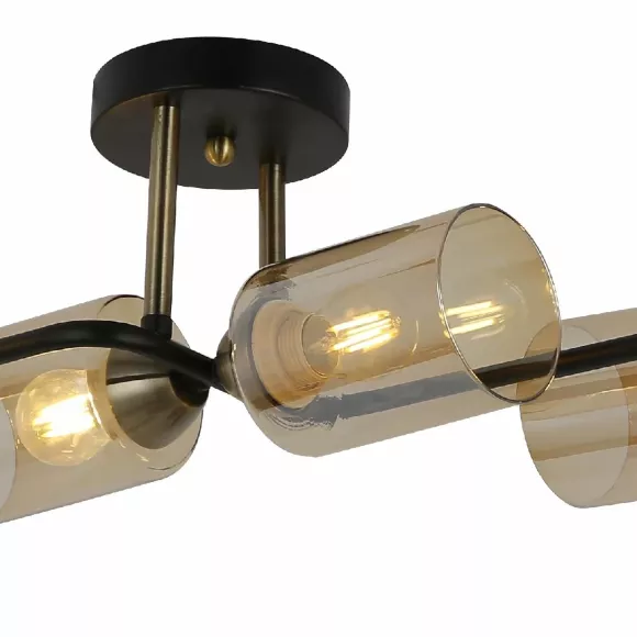 Потолочная люстра Illumico IL8148-6COU-79 BK BR Bice, вид снизу Потолочная люстра Illumico IL8148-6COU-79 BK BR Bice, вид снизу