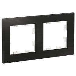 Рамка 2-ая Systeme Electric AtlasDesign Nature Металл оникс ATN312302