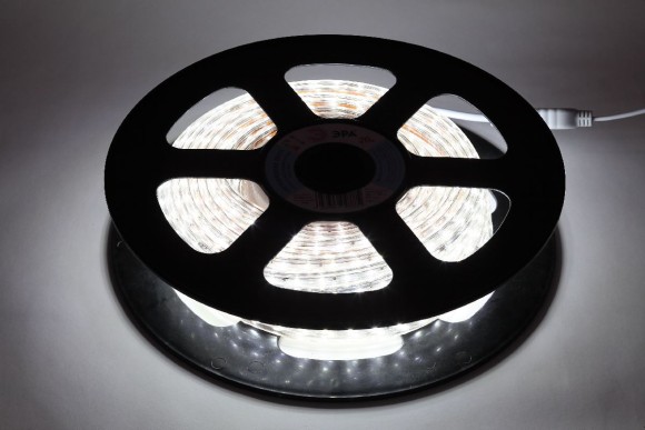 Светодиодная лента Эра 220В 2835 4,8Вт/м 6500K 20м IP67 LS2835-4,8-60-220-6500К-IP67-20m Б0043095