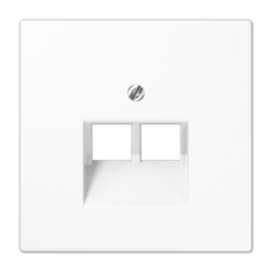 Накладка 2-ой наклонной ТЛФ/комп розетки JUNG LS 990 LS969-2UAWW