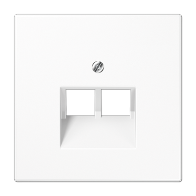 Накладка 2-ой наклонной ТЛФ/комп розетки JUNG LS 990 LS969-2UAWW