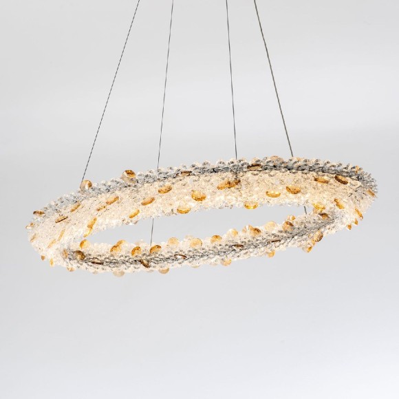 Подвесная светодиодная люстра с пультом управления Modelux MS.5006.750 GD