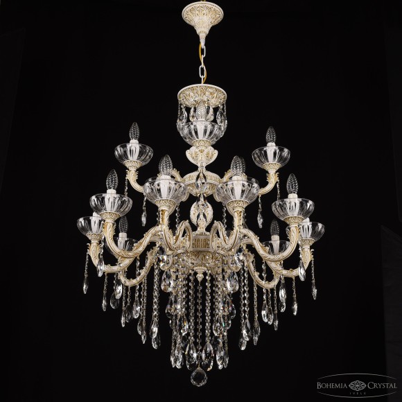 Подвесная люстра Bohemia Ivele Crystal AL79101/10+5/250/2D B WMG P Clear/M-1H