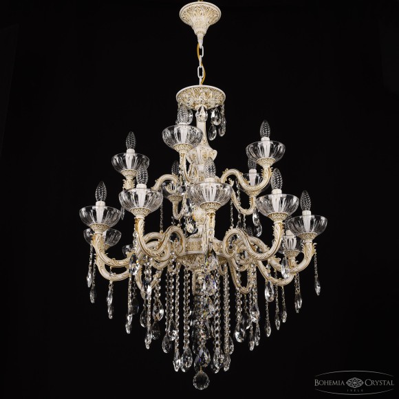 Подвесная люстра Bohemia Ivele Crystal AL79101/10+5/250/2D B WMG P Clear/M-1H