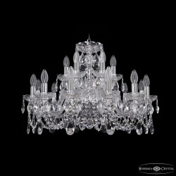 Подвесная люстра Bohemia Ivele Crystal 1402/12+6/240 Ni