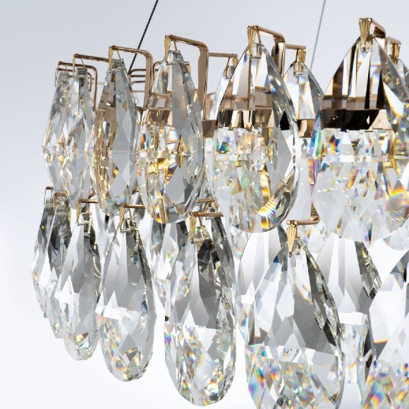 Подвесная светодиодная люстра Modelux ML.6901.800P GD