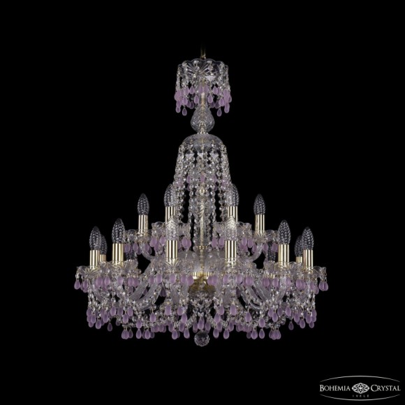 Подвесная люстра Bohemia Ivele Crystal 1410/12+6/240/XL-80 G V7010