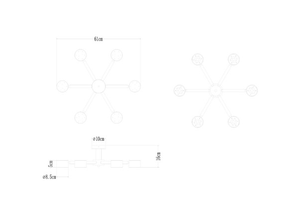 Потолочные люстры Arte Lamp Tenda A1624PL-6WH