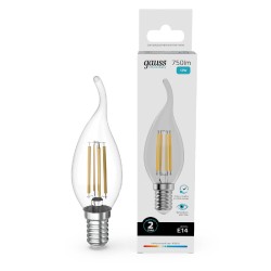 Лампа светодиодная Gauss Filament Elementary E14 12W 4100K 42122