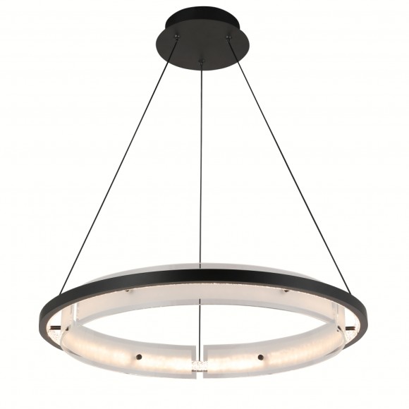 Подвесная светодиодная люстра с пультом управления iLedex Meridian C4716-60 MBK