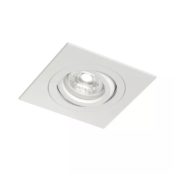 Точечный светильник влагозащищенный Denkirs Hydro DK2111-WH, Белый, Алюминий, Современный стиль, вид сверху Точечный светильник влагозащищенный Denkirs Hydro DK2111-WH, Белый, Алюминий, Современный стиль, вид сверху