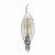 Лампа светодиодная филаментная (UL-00000200) Uniel E14 6W 3000K прозрачная LED-CW35-6W/WW/E14/CL PLS02W