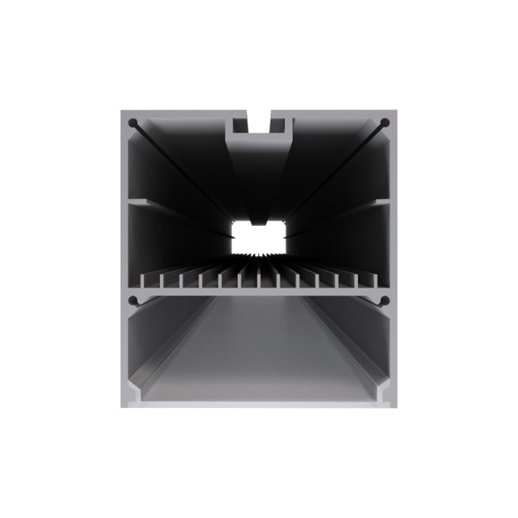 Профиль П-образный подвесной Apeyron ширина ленты до 60мм (рассеиватель, заглушки - 2шт) 08-28