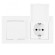 Розетка двойная (двухпостовая) с/з и шторками Arte Milano SET06-2-41-1x2 white