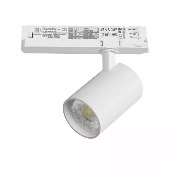 Трековый трехфазный светильник Quattro LED с управлением TRIAC Lightstar Alta Base A5236TRIAC Трековый трехфазный светильник Quattro LED с управлением TRIAC Lightstar Alta Base A5236TRIAC