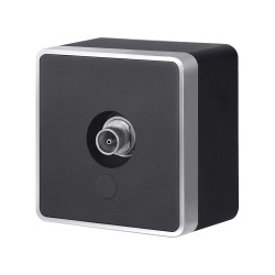 ТВ-розетка оконечная Werkel Gallant (черный с серебром) W5083034 4690389164750 a051156
