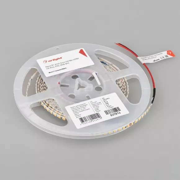 Светодиодная лента Arlight RT-A160-5mm 24V Warm2700 15 W/m, IP20, 2835, 5m 037814