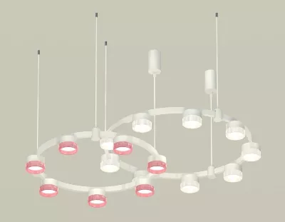 Комплект подвесного светильника Ambrella Light Techno Ring XR92081310 (A9208x2, C9241, C9236, N8480, N8486)