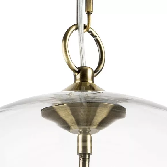 Подвесная люстра Lightstar Sferico 729131, Золото, Прозрачный, Металл, декоративные элементы крупным планом